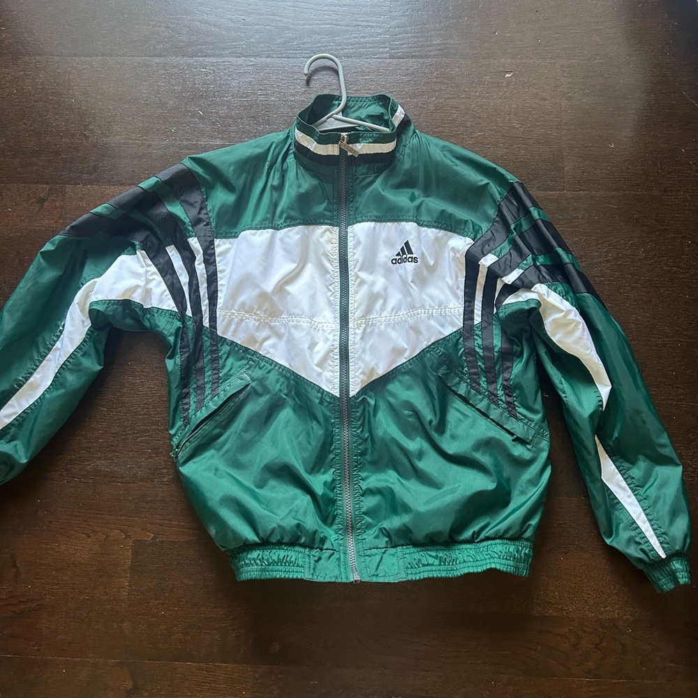 Vintage Adidas Zip-Up Windbreaker Bomber Jacket